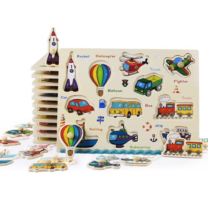 Wooden Baby Toys Puzzle Board Set